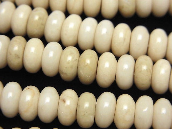 [Video] Riverstone  Roundel 8x8x4mm half or 1strand beads (aprx.15inch/38cm)