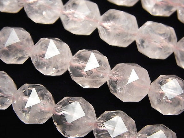 [Video] High Quality! Rose Quartz AA ++ Star Faceted Round 12 mm 1/4 or 1strand beads (aprx.15 inch / 38 cm)