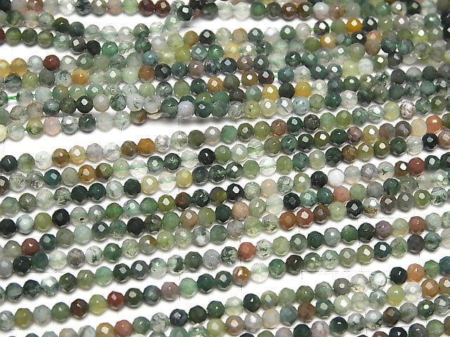 High Quality! 1strand $4.79! Indian Agate Faceted Round 3mm 1strand beads (aprx.15inch / 38cm)